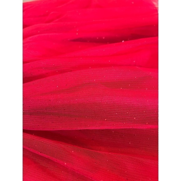 NWOT George red velvet and layered tulle formal lined dress in toddler size 4T - Picture 6 of 8